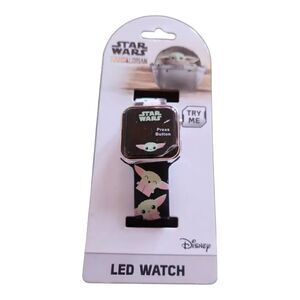 Star Wars Mandalorian baby yoda led kids watch